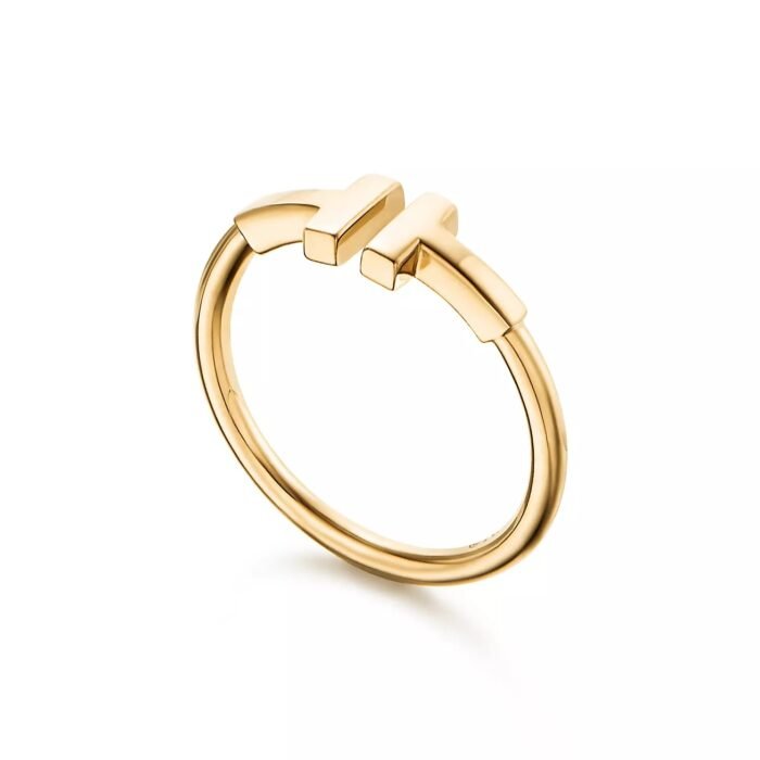 ELSIE LOVE T Ring Women 925 Silver 18K Gold Plated PVD 5x Layered Minimalist Open Band - Image 2