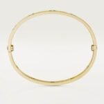 ELSIE LOVE Screw Bangle Bracelet Women 18K Gold Plated V Gold PVD 5x Layered Zirconia Classic Design 0.24in - Image 31