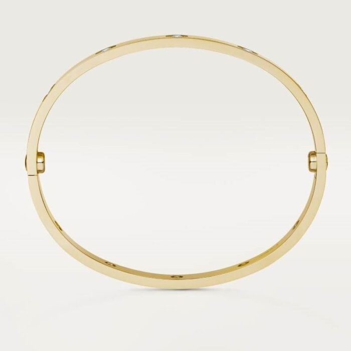 ELSIE LOVE Screw Bangle Bracelet Women 18K Gold Plated V Gold PVD 5x Layered Zirconia Classic Design 0.24in - Image 31