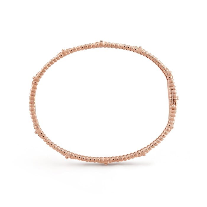 ELSIE LOVE Flower Bracelet Women 18K Gold Plated V Gold Zirconia PVD 5x Layered Elegant Bangle 6.69" - Image 6