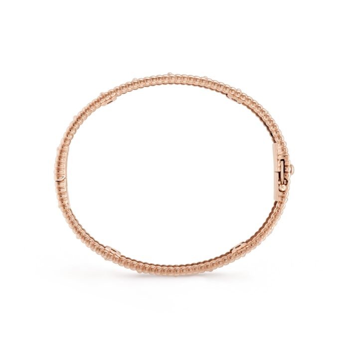 ELSIE LOVE Clover Bracelet Women 18K Gold Plated V Gold Zirconia PVD 5x Layered Luxury Bangle 6.3" - Image 6