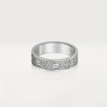 ELSIE LOVE Screw Ring Women 18K Gold Plated V Gold PVD 5x Layered Zirconia 4mm Band - Image 6
