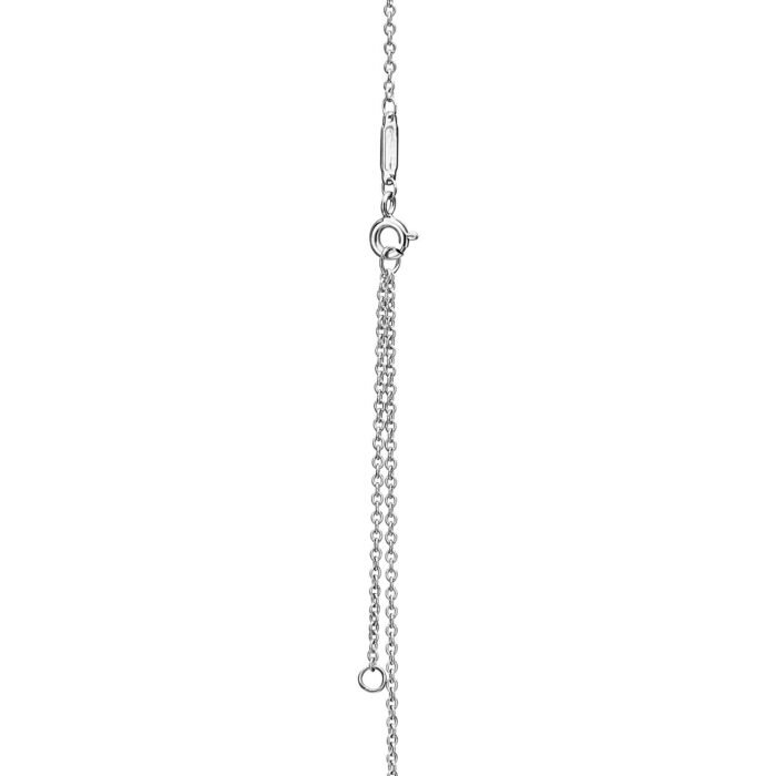 ELSIE LOVE Knot Pendant with Zirconia | V Gold 18K Gold Plated Adjustable Minimalist Necklace - Image 7