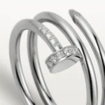 ELSIE LOVE Double Ring Nail Ring, Women’s 18K Gold Plated Cubic Zircon Open Ring - Image 7