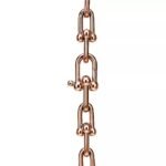 ELSIE LOVE Classic Link Necklace | V Gold 18K Gold Plated Minimalist Chain 18” - Image 7