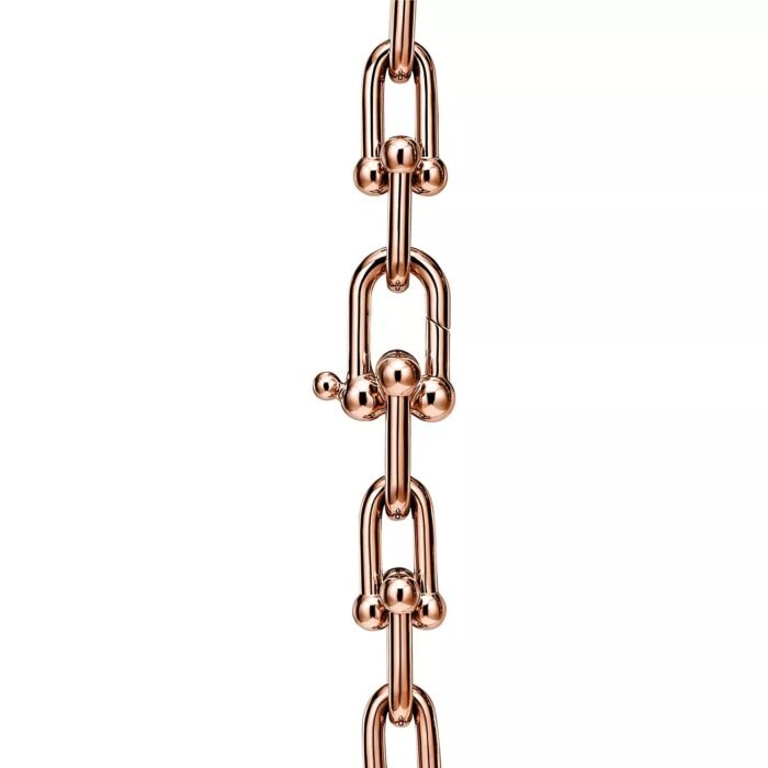ELSIE LOVE Classic Link Necklace | V Gold 18K Gold Plated Minimalist Chain 18” - Image 7