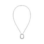ELSIE LOVE Medium Lock Pendant Necklace | V Gold 18K Gold Plated with Zirconia, 18” - Image 7