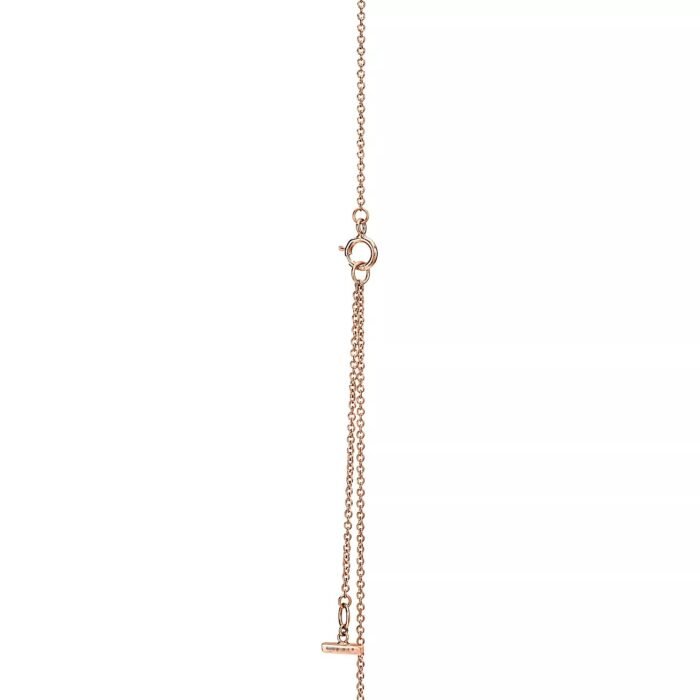 ELSIE LOVE Mother-of-Pearl Circle Pendant Necklace 18K Gold Plated with Zirconia, Adjustable Chain - Image 7