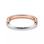 ELSIE LOVE Lock Bangle Bracelet for Women, 18K Gold Plated, Medium Size - Image 6