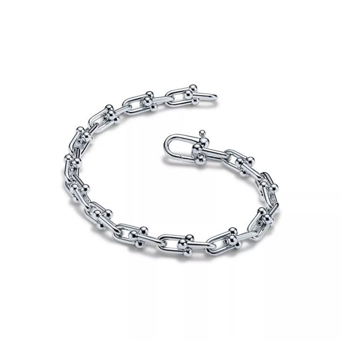 ELSIE LOVE Small Link Bracelet for Women, 18K Gold Plated, V Gold, PVD 5x Layered, Fits Medium Wrist - Image 8