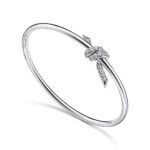 ELSIE LOVE Knot Bracelet with Zirconia · 18K Gold Plated · PVD 5x Layered · V Gold Material - Image 7