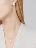 Clover Leaf Necklace,925 Silver, 18k Gold Plated - Image 7