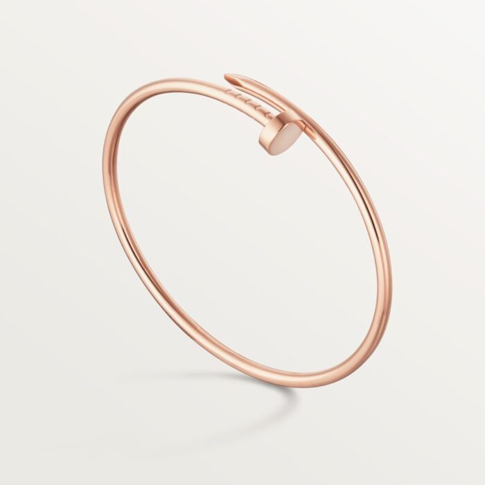 ELSIE LOVE Nail Bangle · 18K Gold Plated · Slim 2.5mm · Gold / Rose Gold · Minimalist Open Bracelet - Image 7