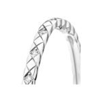 ELSIE LOVE Coco Crush Bracelet · 18K Gold Plated V Gold · Zirconia Inlay · Quilted Pattern Design · Women’s Elegant Bangle - Image 7