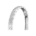 ELSIE LOVE Coco Crush Bracelet · 18K Gold Plated V Gold · Quilted Engraving with Zirconia · Elegant Women’s Bangle - Image 7