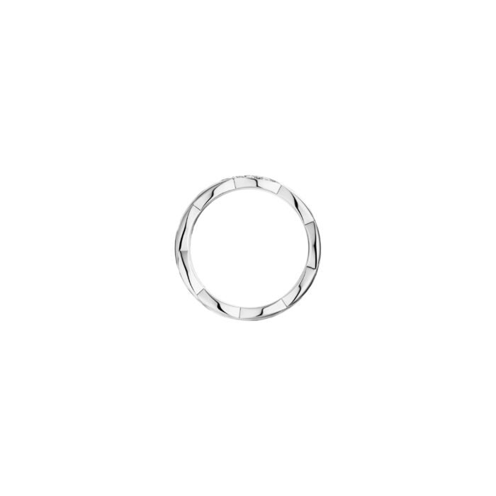 ELSIE LOVE Coco Crush Ring · 925 Sterling Silver 18K Gold Plated · Quilted Engraving with Zirconia · Elegant Women’s Fashion Ring - Image 7