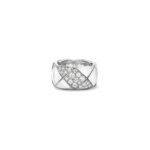 ELSIE LOVE Coco Crush Ring · 925 Sterling Silver 18K Gold Plated · Quilted Design with Full Zirconia Inlay · Luxury Women’s Ring - Image 7