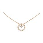 ELSIE LOVE Coco Crush Necklace Women 18K Gold Plated V Gold Zirconia PVD 5x Layered Circle Pendant - Image 7