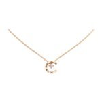 ELSIE LOVE Coco Crush Necklace Women 18K Gold Plated V Gold Zirconia C Letter Pendant PVD 5x Layered - Image 7
