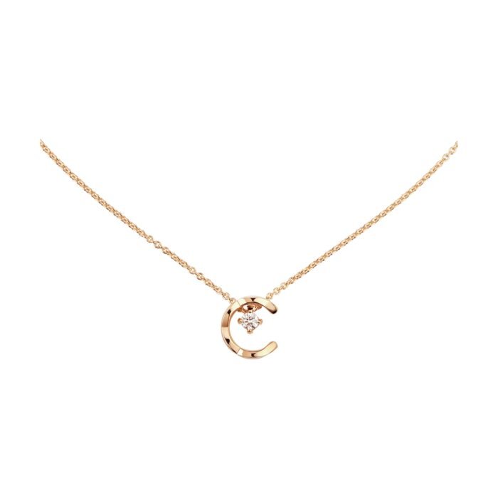 ELSIE LOVE Coco Crush Necklace Women 18K Gold Plated V Gold Zirconia C Letter Pendant PVD 5x Layered - Image 7