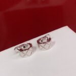 ELSIE LOVE Coco Crush Earrings Women 18K Gold Plated V Gold PVD 5x Layered Quilted Design - Image 7