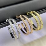 ELSIE LOVE Coco Crush Hoop Earrings Women 18K Gold Plated V Gold Zirconia PVD 5x Layered Fashion Jewelry - Image 7