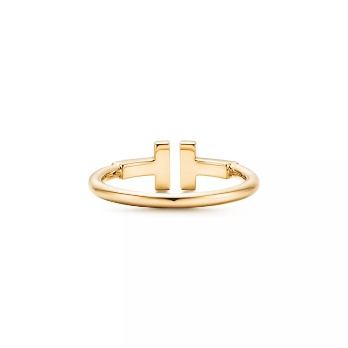 ELSIE LOVE T Ring Women 925 Silver 18K Gold Plated PVD 5x Layered Minimalist Open Band - Image 3