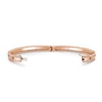 ELSIE LOVE Flower Bracelet Women 18K Gold Plated V Gold Zirconia PVD 5x Layered Elegant Bangle 6.69" - Image 7