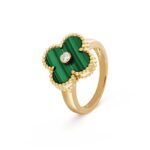 ELSIE LOVE Clover Leaf Ring,925 Silver, 18k Gold Plated - Image 8