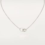 ELSIE LOVE Double Ring Necklace Women 18K Gold Plated V Gold PVD 5x Layered 18-Inch Pendant - Image 7