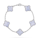 ELSIE LOVE Clover Leaf Bracelet ,925 Silver, 18k Gold Plated - Image 23