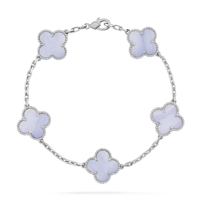 ELSIE LOVE Clover Leaf Bracelet ,925 Silver, 18k Gold Plated - Image 23