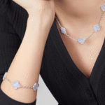 ELSIE LOVE Clover Leaf Bracelet ,925 Silver, 18k Gold Plated - Image 24