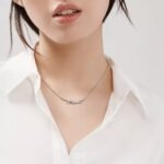 ELSIE LOVE Knot Pendant with Zirconia | V Gold 18K Gold Plated Adjustable Minimalist Necklace - Image 8