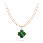 ELSIE LOVE Clover Pendant Necklace, Women’s Long Chain 925 Sterling Silver, 18K Gold Plated - Image 9