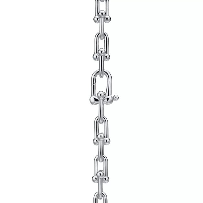 ELSIE LOVE Small Link Necklace 18K Gold Plated V Gold PVD 5x Layered 18" - Image 8