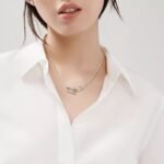 ELSIE LOVE Large Link Necklace Women 18K Gold Plated V Gold Double Chain Jewelry PVD Layered - Image 8