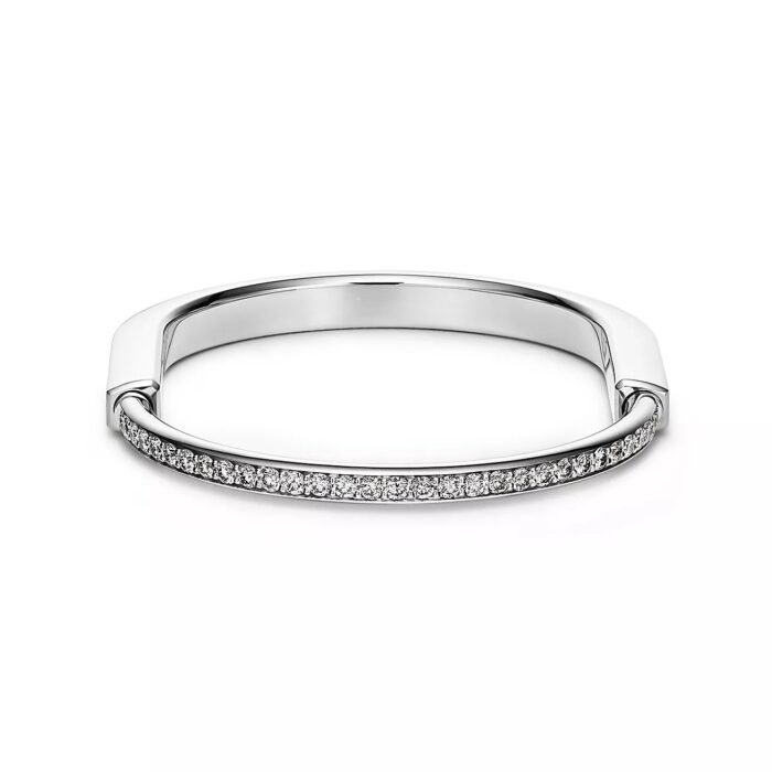 ELSIE LOVE Lock Bracelet 18K Gold Plated with Zirconia, Medium Size - Image 8