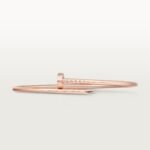 ELSIE LOVE Nail Bangle · 18K Gold Plated · Slim 2.5mm · Gold / Rose Gold · Minimalist Open Bracelet - Image 8