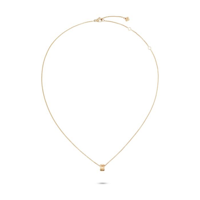 ELSIE LOVE Coco Crush Necklace Women 18K Gold Plated V Gold PVD 5x Layered Adjustable Chain - Image 8