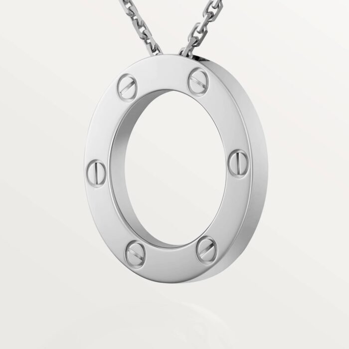 ELSIE LOVE Circle Pendant Necklace Women 18K Gold Plated V Gold PVD 5x Layered 17-Inch Chain - Image 8