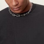 ELSIE LOVE Link Necklace | V Gold 18K Gold Plated Minimalist Chain Necklace 18” - Image 9