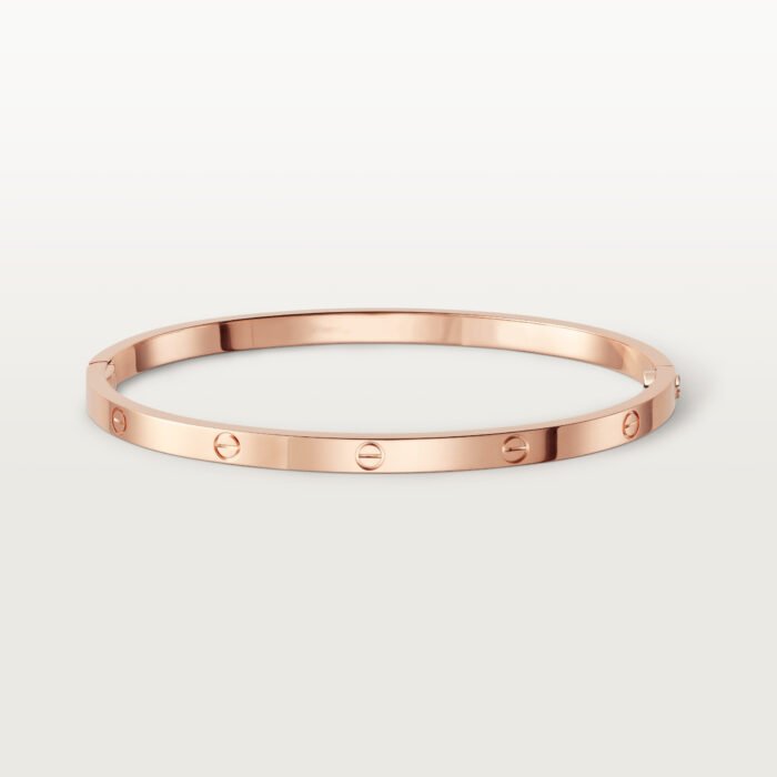 ELSIE LOVE Classic Bracelet Small Model | V Gold 18K Gold Plated Screw Design - Image 8