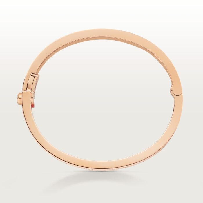 ELSIE LOVE Wide Pavé Bangle Bracelet Women’s Luxury 18K Gold Plated Zirconia Cuff - Image 9