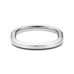 ELSIE LOVE Lock Bangle, 18K Gold Plated, V Gold, Medium Size, PVD 5x Layered - Image 9