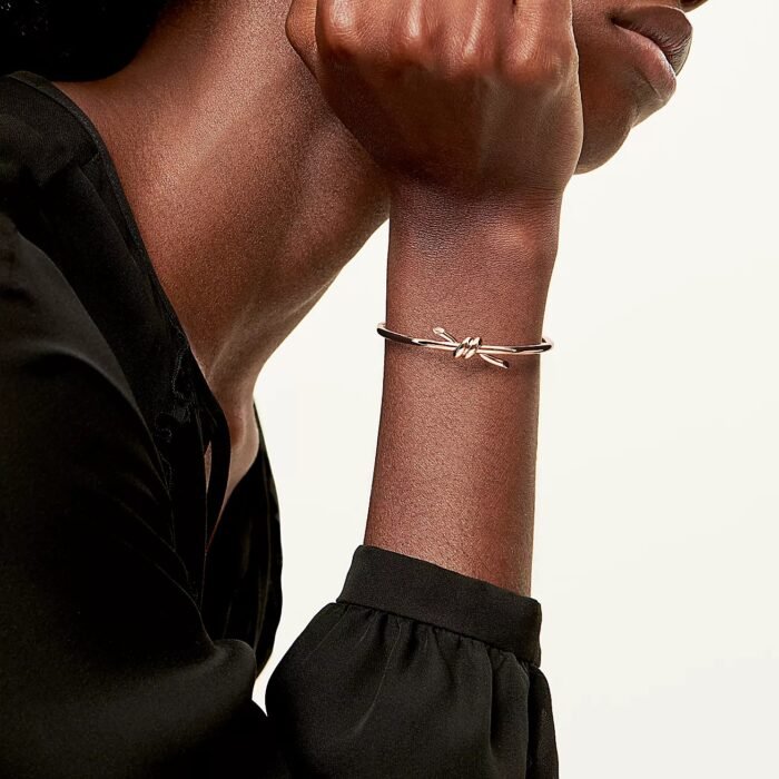 ELSIE LOVE Knot Bracelet 18K Gold Plated, PVD 5x Layered, Elegant & Versatile - Image 9