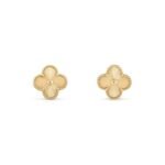 ELSIE LOVE Clover Leaf Earrings · 18K Gold Plated 925 Silver · White Mother-of-Pearl / Black Onyx / Red Carnelian / Green Malachite - Image 9