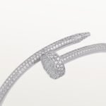 ELSIE LOVE Nail Bangle with Cubic Zirconia · 18K Gold / Rose Gold / Silver Plated · 3.5mm Open Bracelet - Image 9