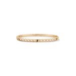 ELSIE LOVE Coco Crush Bracelet · 18K Gold Plated V Gold · Quilted Pattern Design · Minimalist Women’s Bangle - Image 9
