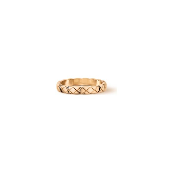 ELSIE LOVE Coco Crush Ring | 925 Silver 18K Gold Plated Quilted Fashion Ring - Image 9